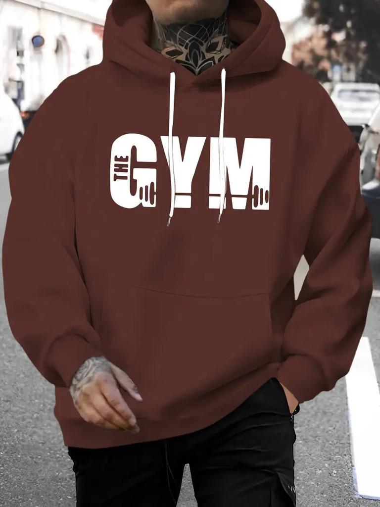 Men's Autumn and Winter Fashionable Casual Loose New York City Graphic Printed Long Sleeved Round Neck Sweatshirt