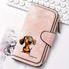 Women's Long Dog Design Wallet Multifunctional Portable Snap Closure Coin Purse Ideal Birthday Gift For Female Friends Family Daily Carry Everyday