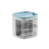 Rotatable Transparent Cartoon Pen Holder - Cute & Simple Desk Organizer for Students