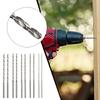 10Pcs Extra Long HSS High Speed Steel Drill Bit Set 2mm,3mm,3.5mm,4mm,5mm Bits  Power Tool Accessories