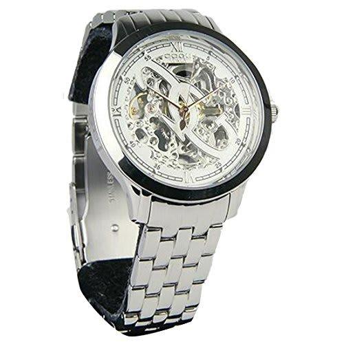 COGU Double-Sided Skeleton Automatic Watch, 3001M, White, Parallel Movement