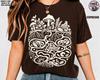 Forest Ecosystem Graphic Tee, Woodland Mushrooms, Ants, Worms, Insects (100% Cotton)