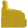 Yellow Sleeper Sofa 65 X 80 X 83 Cm Velvet