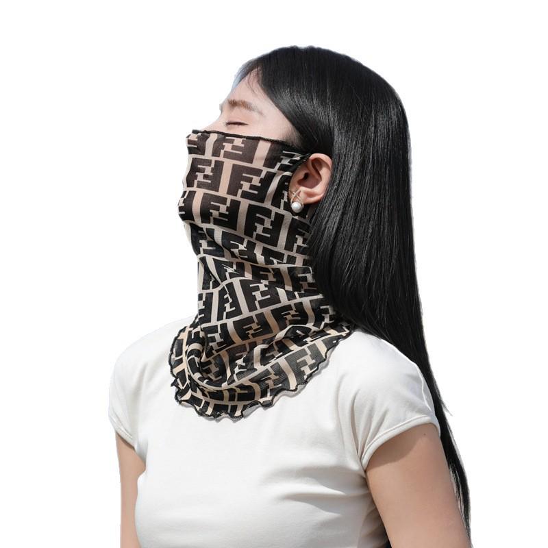 Ghette per il collo in rete di nylon: Maschera Facciale e Scaldacollo Leggeri e Versatili con Elastici per le Orecchie