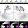 2Pack Remote Wireless LED Spotlights Rotatable Accent Lights Battery Powered Puck Picture Lights Indoor Closet Lights Wall Lamp