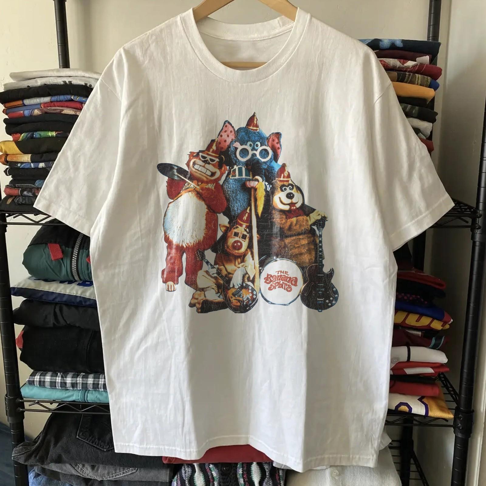 1971 Cartoon The Banana Splits Aged T-Shirt White M 4XL
