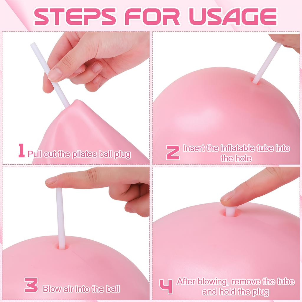 High Elastic Explosion-proof Yoga Ball, Sports Gymnastics Fitness Balance Gym Core Indoor Training Mini