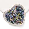 100pcs/Lot 3x4.5mm Glass Flat Round Beads Mini Spacer Loose Bead for Bracelet Necklace Earrings Jewelry Making Accessories