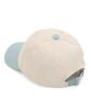 Eondeokeonteulol Four Seasons Washed Cotton Color Block Soft Top Logo Ball Cap Unisex Baseball Cap Floral Script / Washed B B / Sky