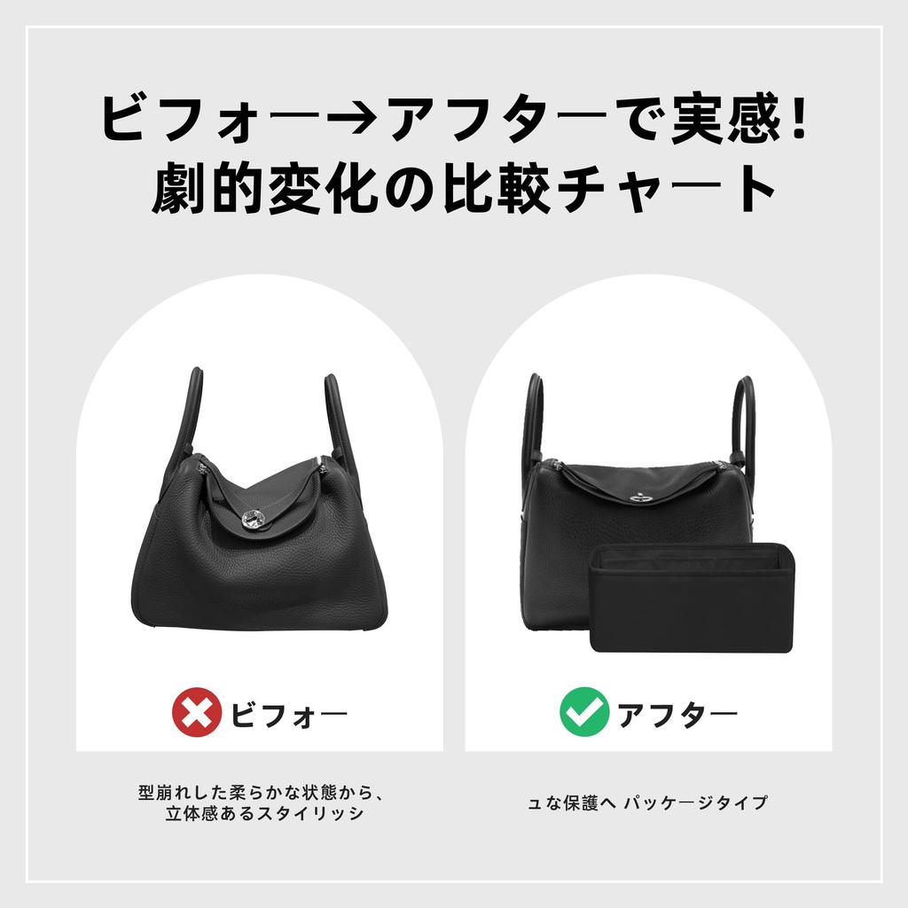 DGAZ Lindy Innentasche, Weich, Luxuriöser Seidensatin, Taschenorganizer, Bag-in-Bag Aufbewahrungstasche mit Multifunktionstaschen, Kompatibel mit Lindy (Schwarz,