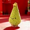 Holiday Christmas Tree Plush Pillow With Soft Short Plush For Kids Room Decor