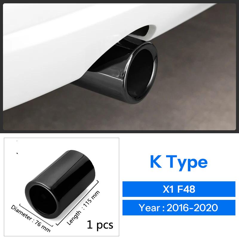 For BMW 1 2 3 4 5 Series X1 3GT F20 F22 F30 F32 F34 F36 F10 F48 Car-Styling Rear Exhaust Pipe Cover Trim Frame Auto Accessories