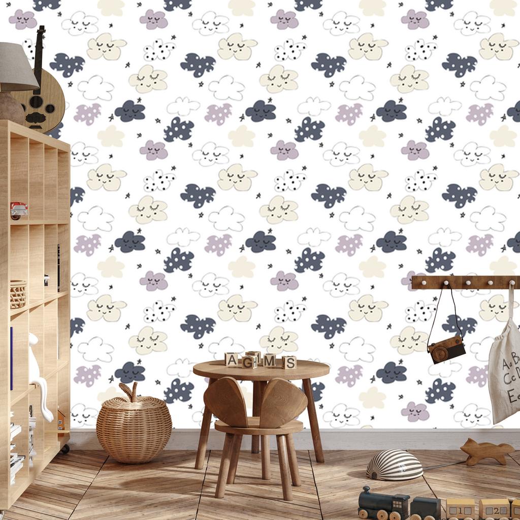 Stars and Clouds Wallpaper for Living Room and Bedroom 50x1000