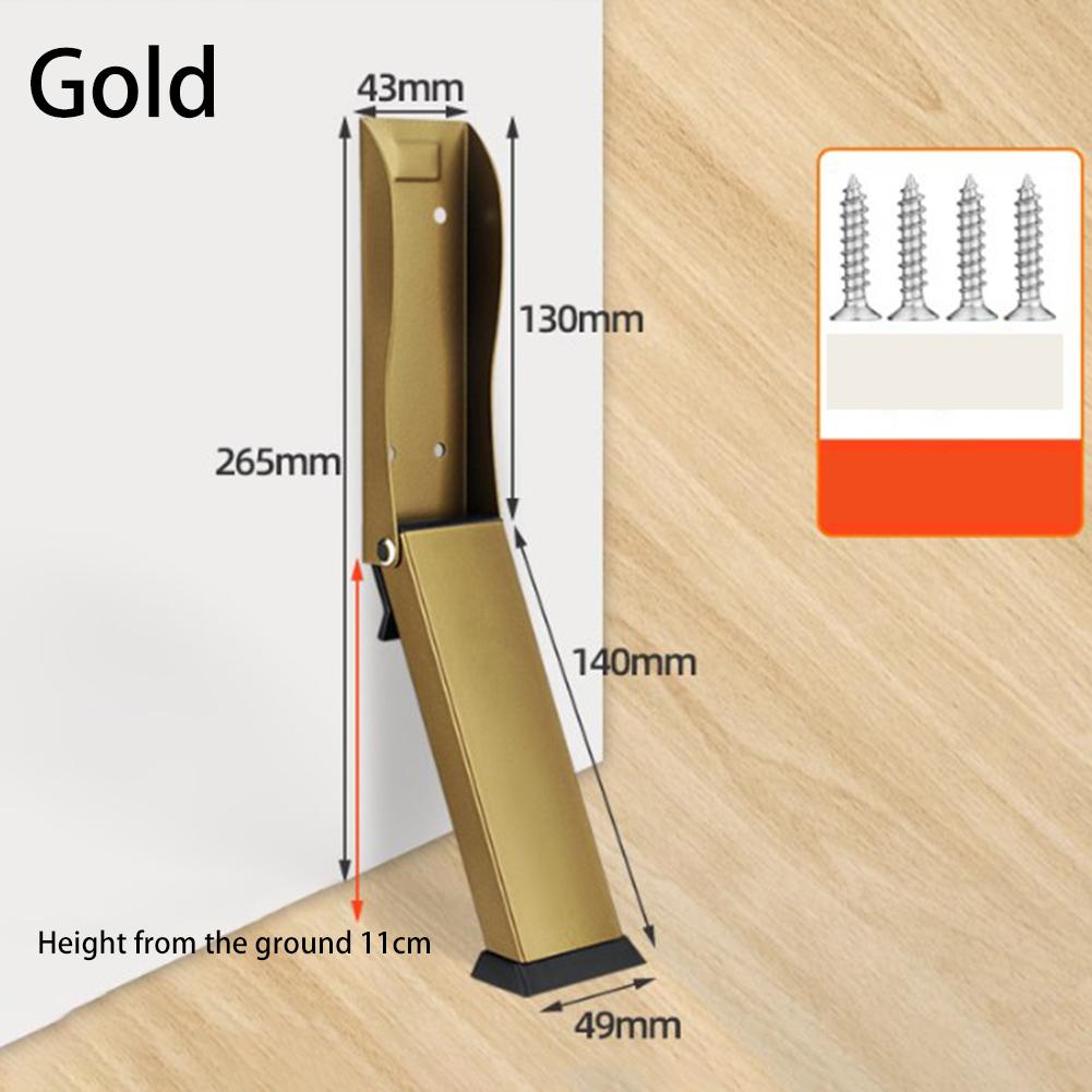 Foldable Door Stopper Door Stop Anti-collision Door Stops Holder Windproof Door Block Hardware Folding Foot Door Positioner