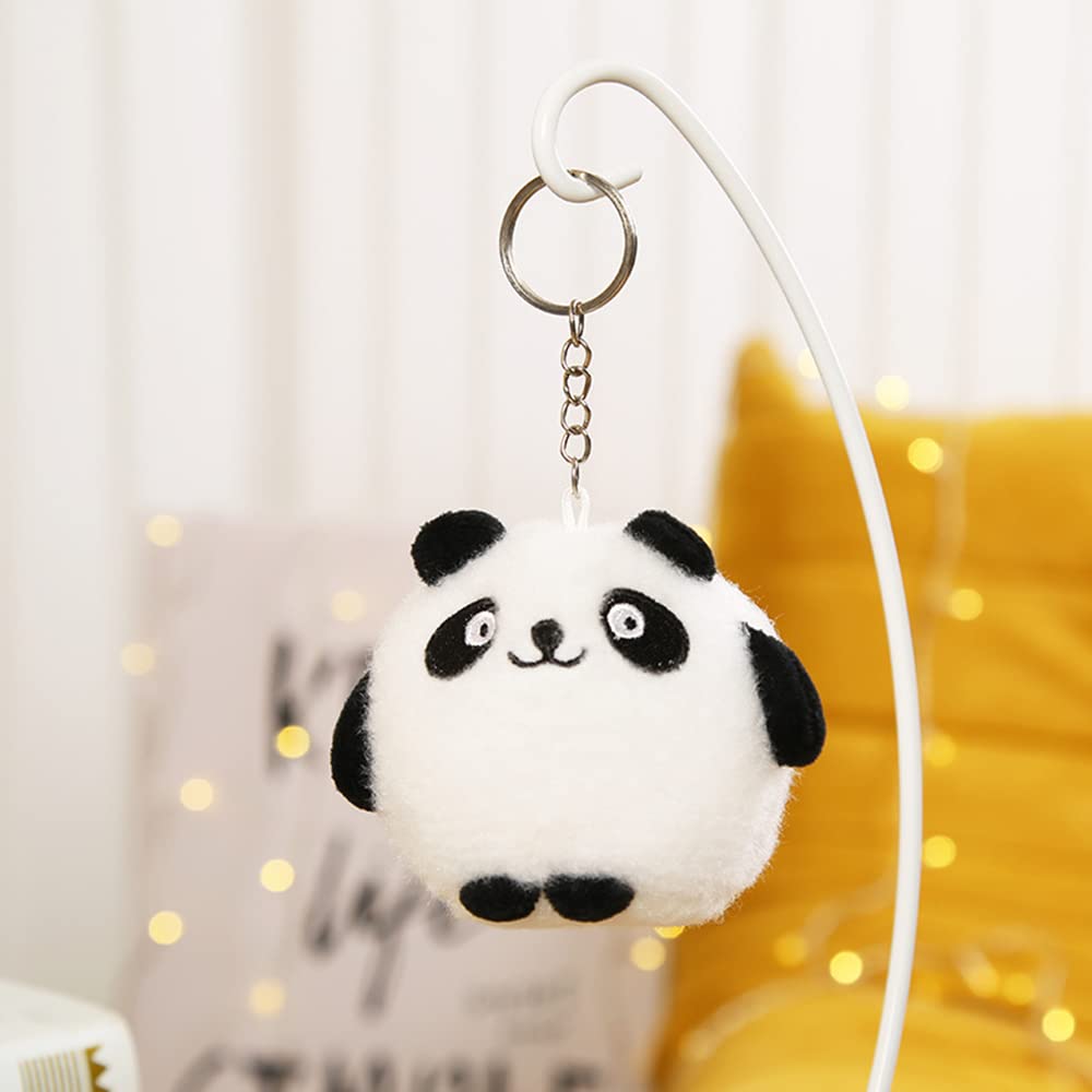 Futupe Cute Plush Small Animal Mascot Keychain Keyring, Korean Style, Stylish Bag Charm, Gift, Set of 2 (Chick)