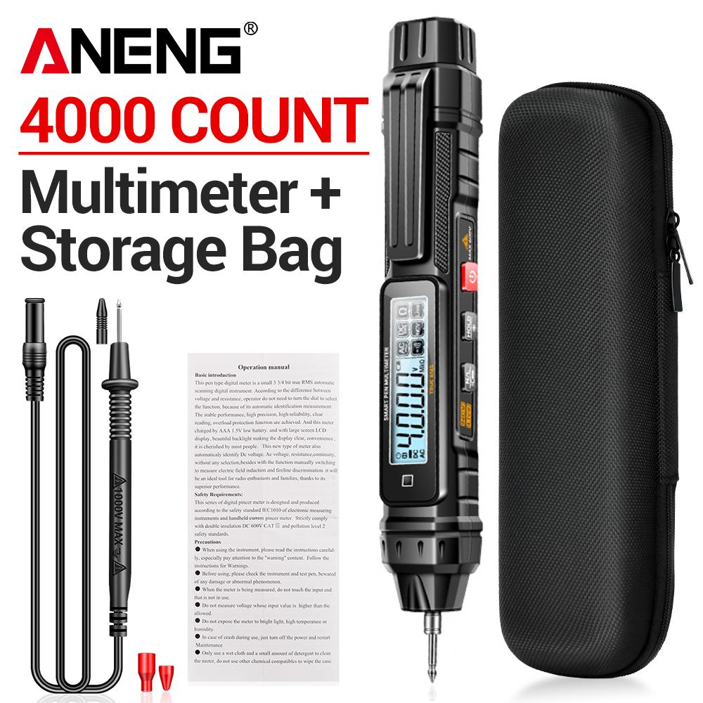 ANENG A3005 Digital Multimeter Pen Diode Tester 4000 Counts For Tool Type Professional Meter Non-Contact AC/DC Voltage Ohm