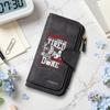 Fitness Motto Pattern Long Wallet Durable Card Cash Daily Use Purse