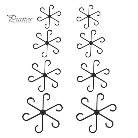 

8 шт. зажимы для поддержки стебля растения закрепленные пластиковые зажимы для растений водонепроницаемые износостойкие зажимы для поддержки лозы многоразовые зажимы для поддержки растений в помещении и на открытом воздухе чёрный