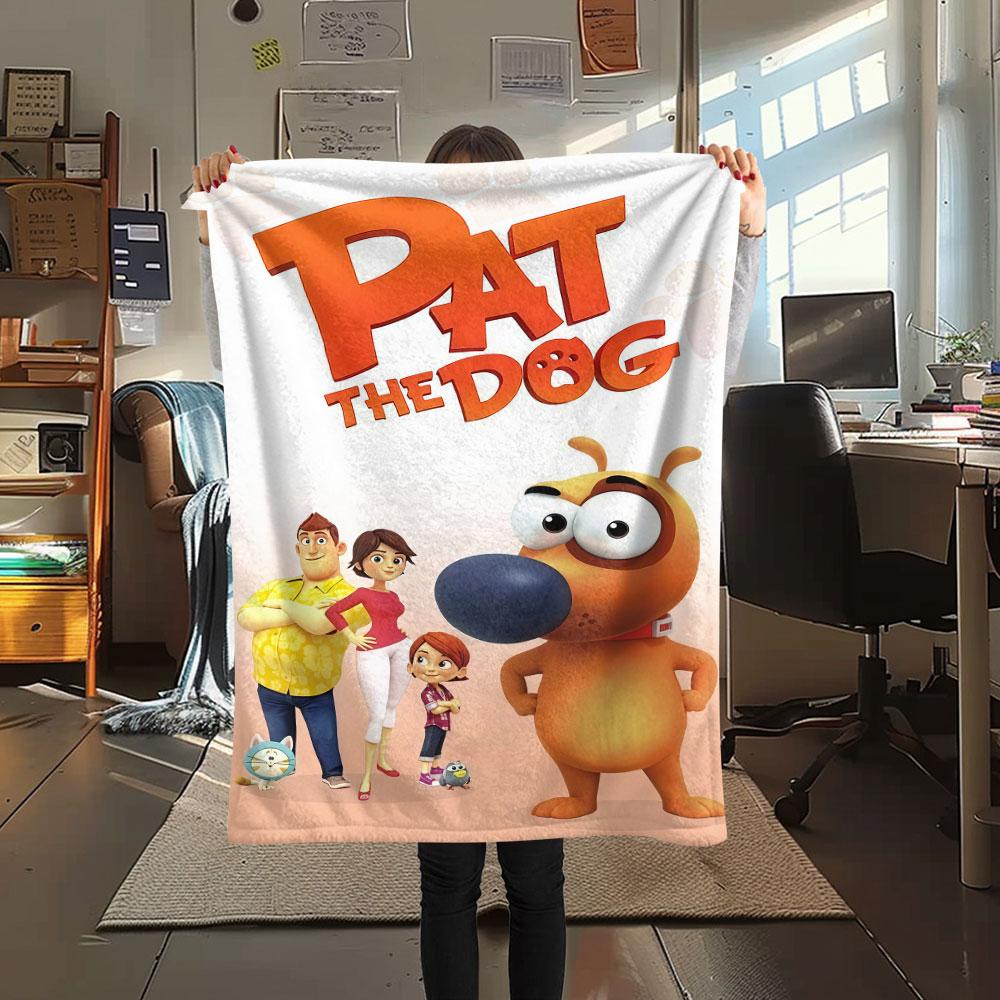 1PC Pat the Dog Blanket, High Quality Comfortable for All Seasons, Home Decor, Warmth and Comfort