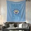 Manchester City Football Clu Wall Tapestry Aesthetic Wall Hanging Printed Fabric Blanket Decorative Tapestries for Bedroom Living Room Home Decor