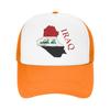 Iraq Flag Map  Love Iraq  Casual Baseball Cap  Hiking Fishing Sun Hats Spring SunProof UnisexTeens Yk Funny Snapback Cap
