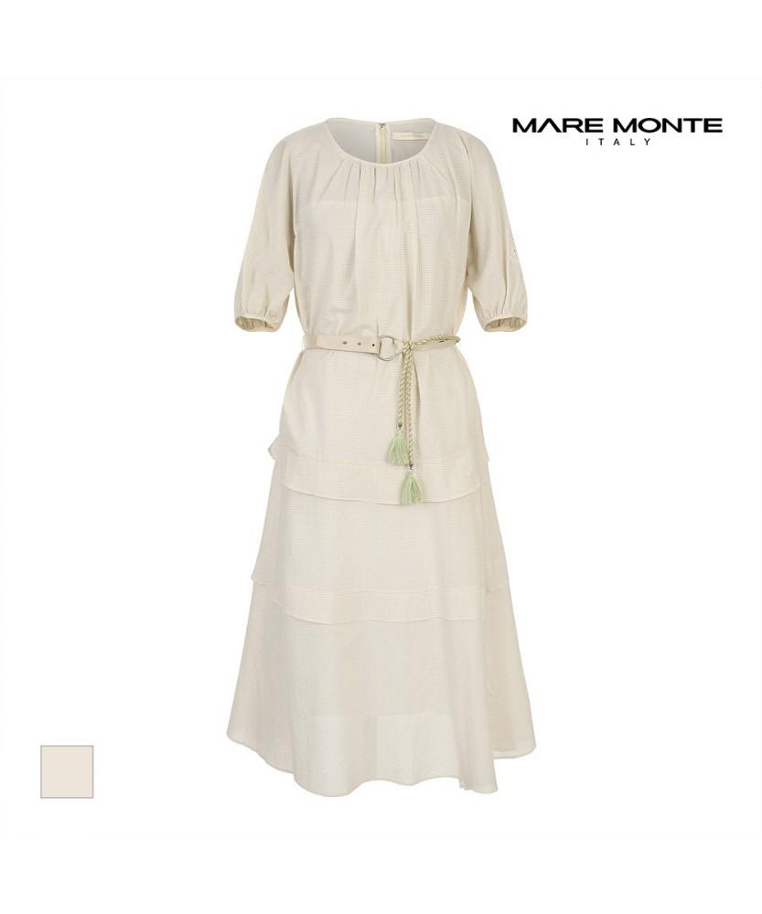 MAREMONTE Shirred Belted Dress_M245Mop36S0