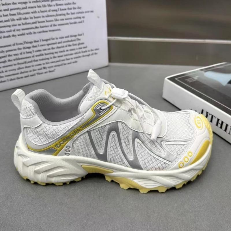 

Летняя Модная Повседневная Обувь Универсальные Кроссовки Папы Трендовые Легкие На Толстой Подошве Одинарная Сетка Сквозь Сетку 40 жёлтый