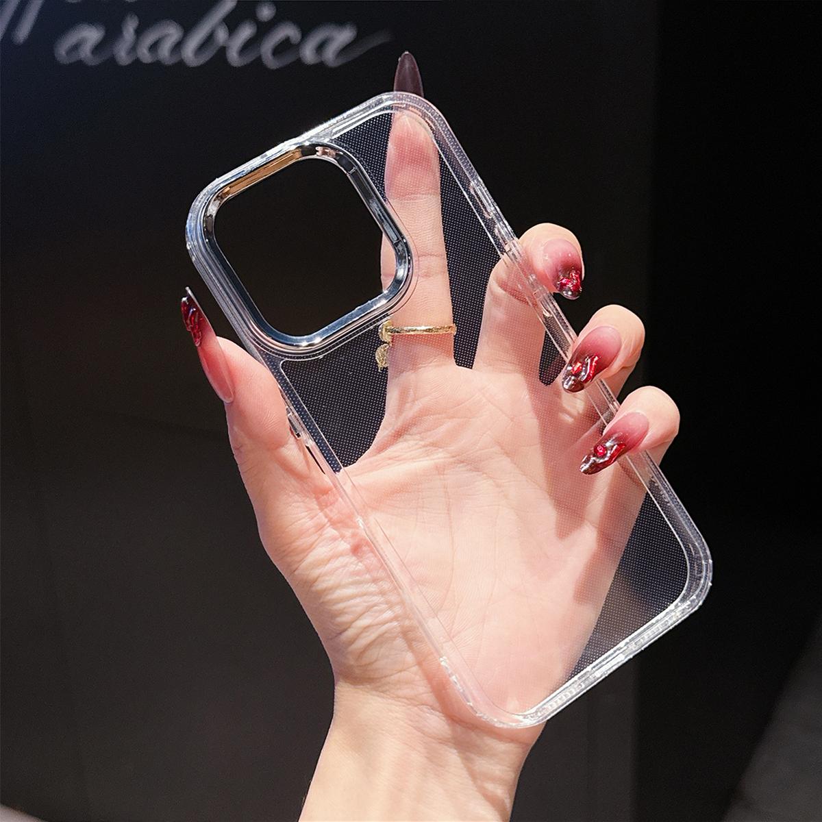 

Прозрачный противоударный чехол для телефона для iPhone Samsung Huawei Honor Xiaomi Redmi OPPO Realme Vivo Infinix Tecno OnePlus Google Прозрачная мягкая задняя крышка Vivo Y27S прозрачный