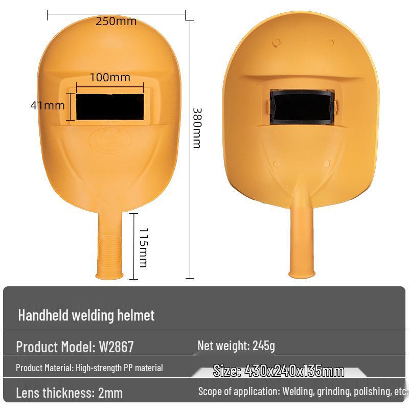 

Напівавтоматична дихаюча зварювальна маска на голову та ручна