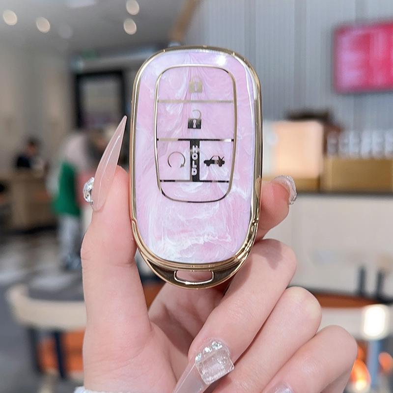 Compatible Key Cover for Honda 10th Gen Civic, Accord, Crown, XR-V, CR-V, Binzhi, Haoying, Lingpai, Jade