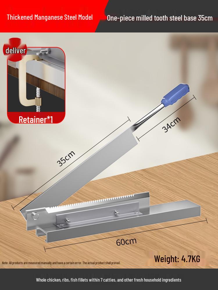 Home Bone Saw & Commercial Bone Cutter: Compact Cleaver for Ribs, Pig Trotters, and Chicken