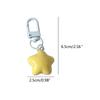 Acrylic Phone Pendant Chubby Color Five-Pointed Star Y2k Girl Heart Phone Buckle Niche Keychain Handmade Beads Trinket
