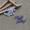 English Words Metal Cutting Dies Cut Die Mold Kiss Me Letter Scrapbook Craft Knife Mould Stencil