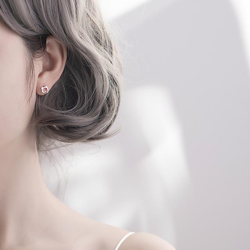 Kolczyki Sztyfty Kotek, Temperament Studentki, Prosta Osobowość, Mini Świeże Nisza Japońska i Koreańska Wersja Kolczyków