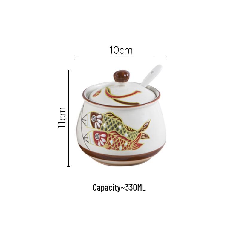 Japanese Ceramic Seasoning Jar Set