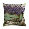 45X45Cm Decorative Throw Pillows Case Purple Lavender Flower Pillowcase Decorations Home Navidad Decor Flower Floral Decor