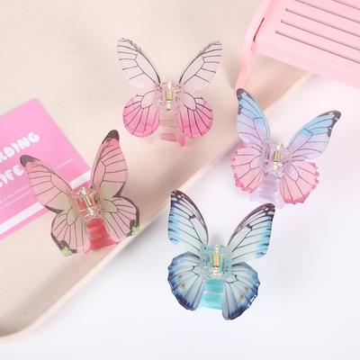 Motýlí žraločí skřipce 3D Barevný motýlí skřipec do vlasů Balení Elegantní sponky do vlasů Nezbytnost na letní dovolenou Žraločí skřipec Vlasové doplňky