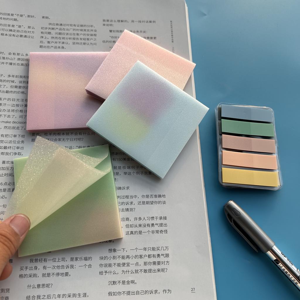 800sheets Transparent Fluorescent Index Tabs Pet Classification Flags Sticky Note For Page Marker Planner Stickers