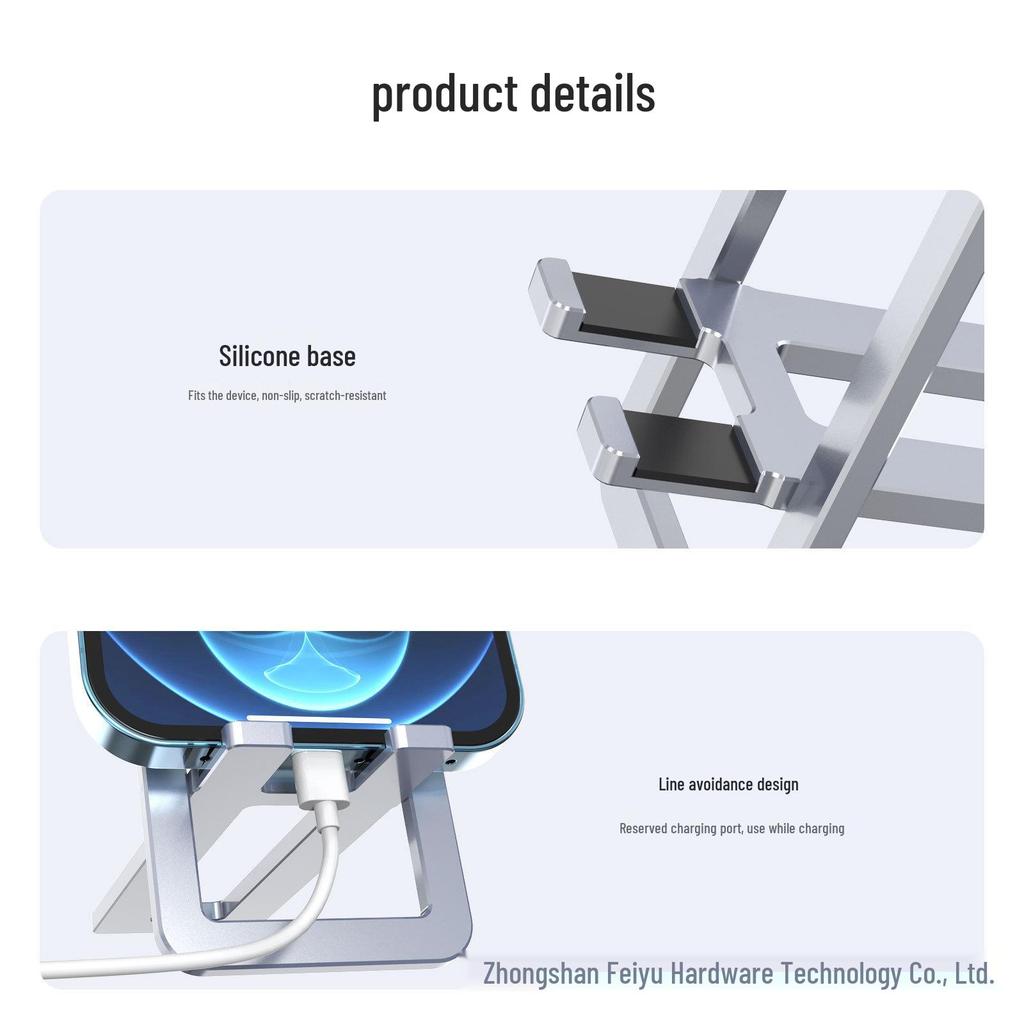 Ultra-Thin Portable Aluminum Phone & Tablet Stand – Universal, Multi-functional, Foldable