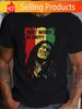 1pc Unisexs Black ReggaeInspired Graphic TShirt 100 Cotton Crew Neck Short Sleeve 180gsm Regular Fit Casual Tee with Dont
