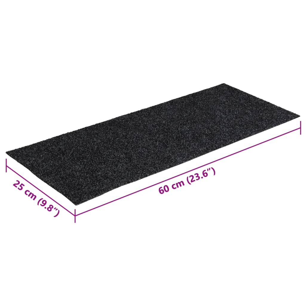 Vidaxl Samoprzylepne Nakładki Na Schody, 15 Szt., 60X25 Cm, Szare