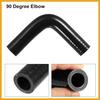 1 Set 19mm 0.75" ID 90 Degree Elbow Engine Silicone Hose Black Replacement