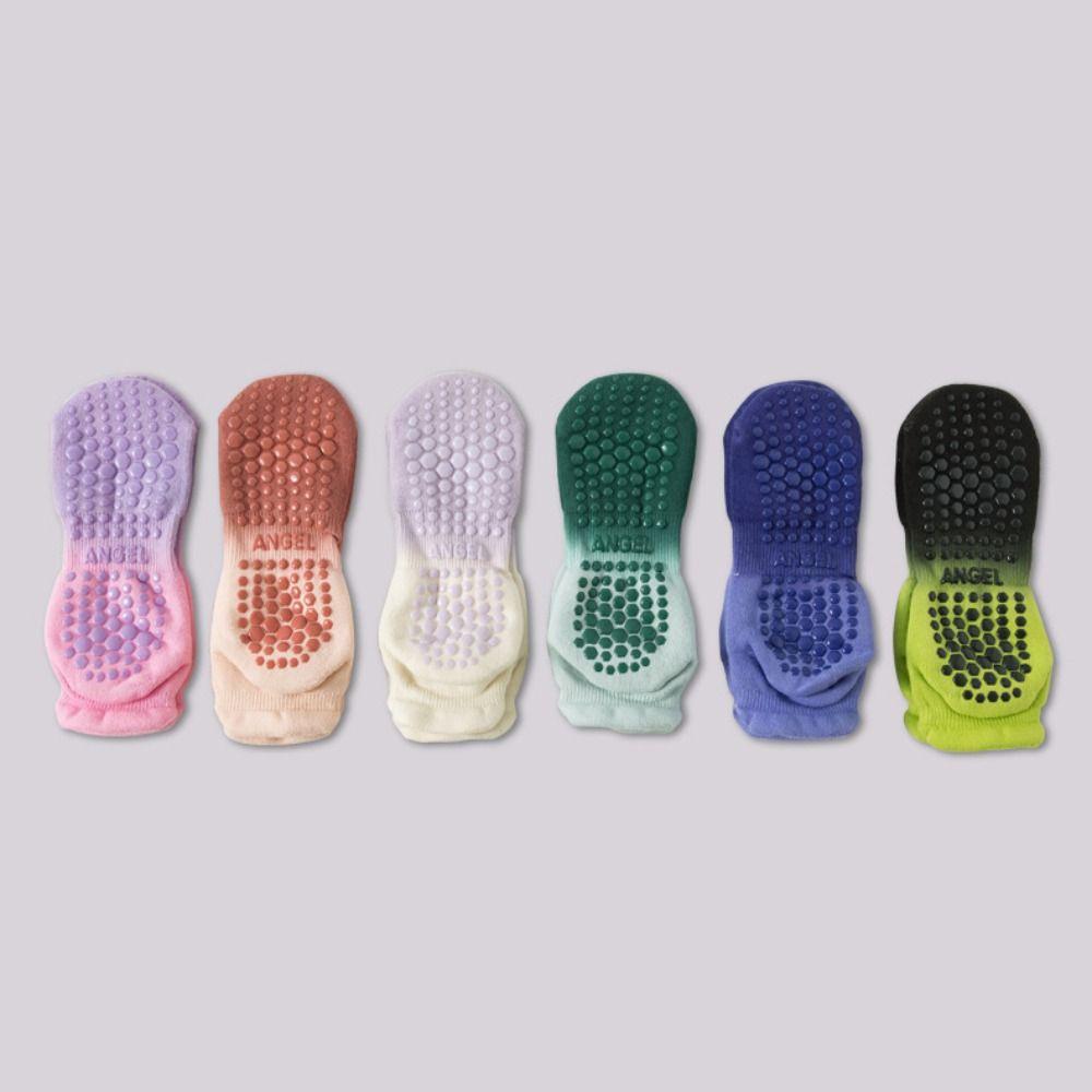 Silicone Women Socks Gradient Color Floor Socks Fashion Pilates Sock