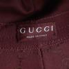 Pristine GUCCI Hat GG Monogram Leather Hat Bordeaux Cotton Mens L 833280 Used