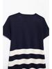Autumn New Arrivals: Women's European and American Street Fashion Striped Knitted Short Dress
