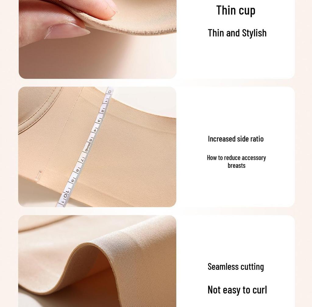 Seamless Uplift Minimizing Bra: Anti-Sagging, Side Support, for Large Busts
