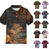 Kinder Kurzarm Halloween Print T-Shirt für den täglichen Freizeitgebrauch