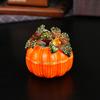 Creative Jewelry Box Pumpkin Jewelry Box Flip Cover Dust-proof Home Ornament Ring Stud Earrings Storage Box Metal Crafts