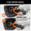 HORUSDY Electric Fuel Transfer Pump Battery Operated – 2.2 GPM Portable Siphon Pump with Flow Control, Dual Battery Option, for Gas, Diesel, Water,