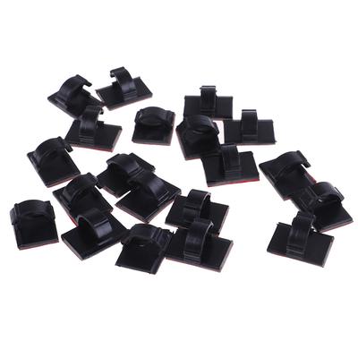 20Pcs Self-Adhesive Wire Tie Cable Clamp Clip Holder For Car Dash Camera